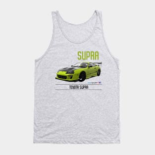 Supra Time Attack Lime Carbon Tank Top